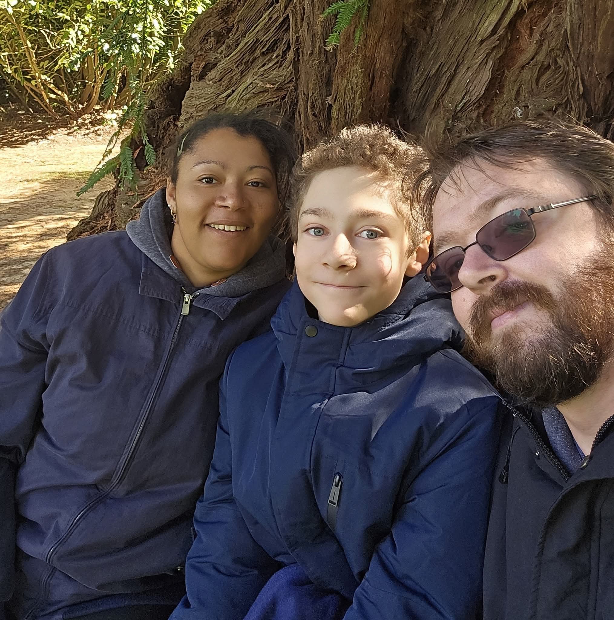 A photo of Kerise and her family